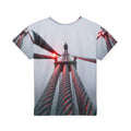 Kids Sports Jersey with Urban Bridge Art