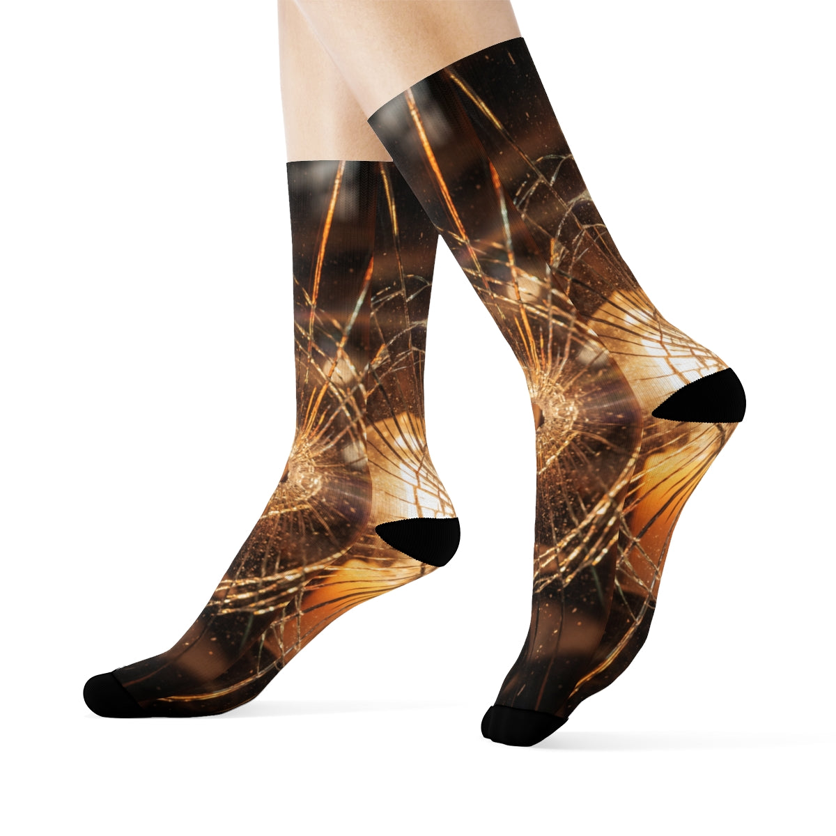 Crew Socks - Cinematic Fractured Glass