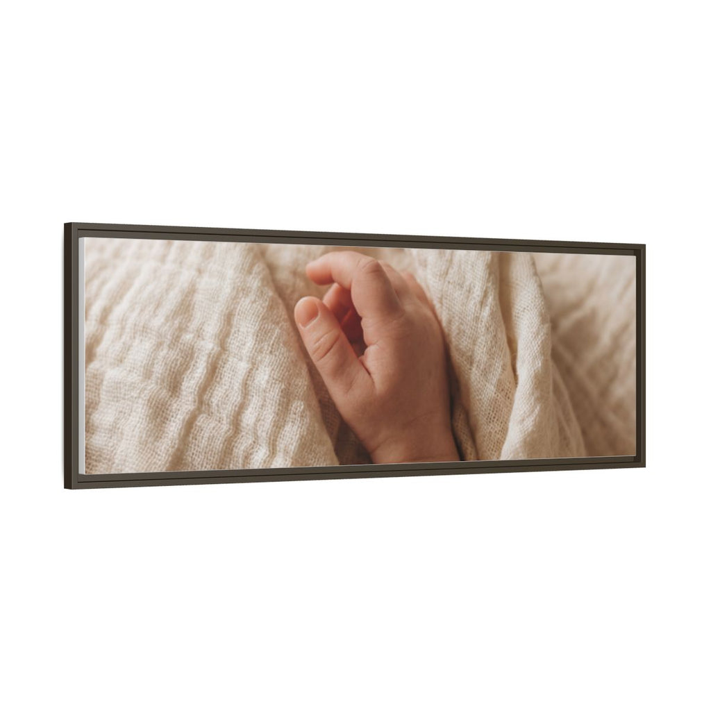 Framed Matte Canvas - Neutral Nursery — Espresso / 1.25"