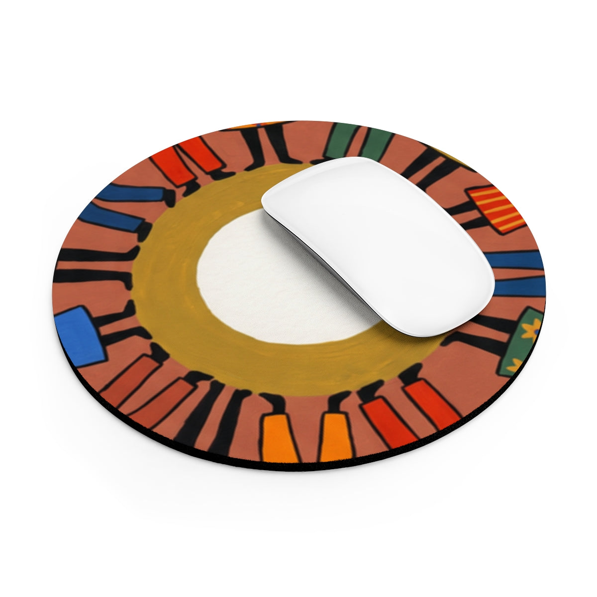 Mouse Pad - Unity Mandala Folk Art | Echovira Gallery