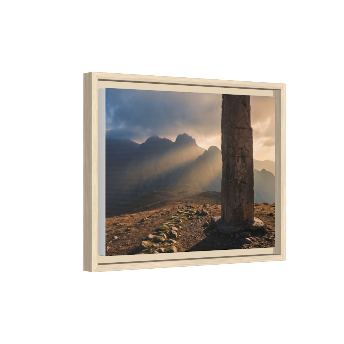 Framed Matte Canvas - Sun Peak
