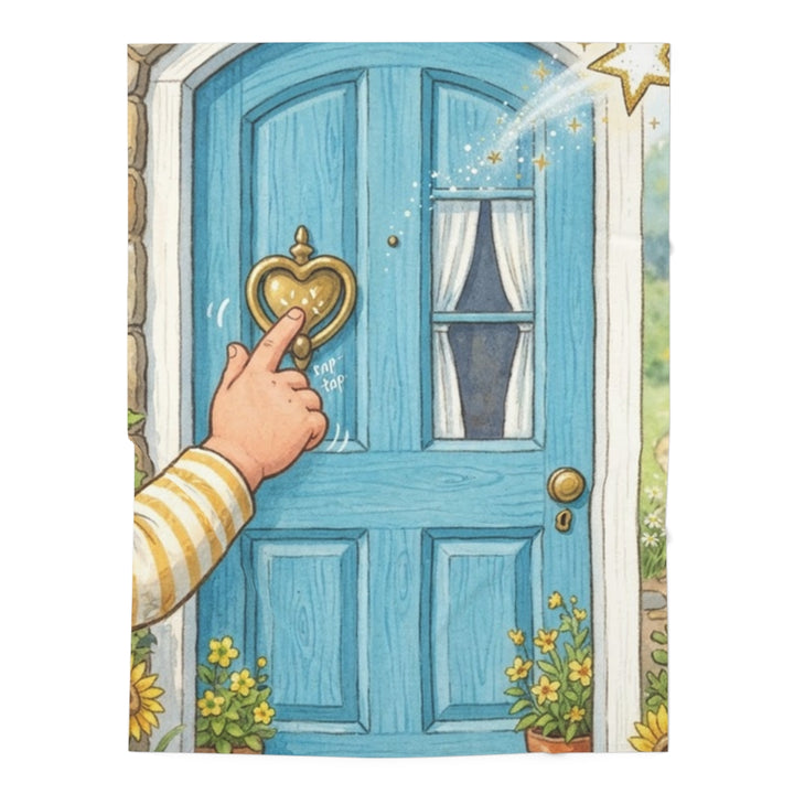 Baby Swaddle Blanket - Knock Knock Storybook