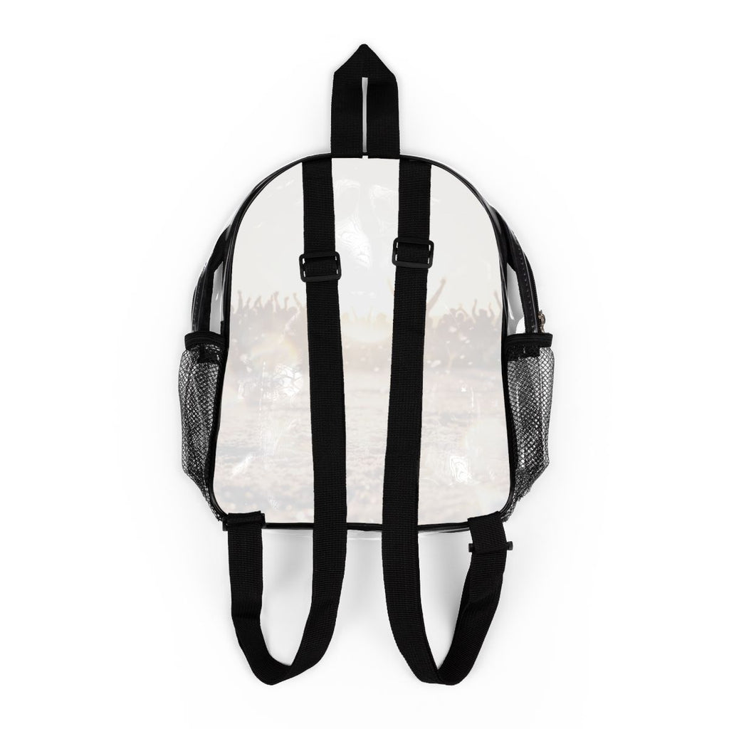 Clear Stadium Backpack with Golden Hour Crowd Art