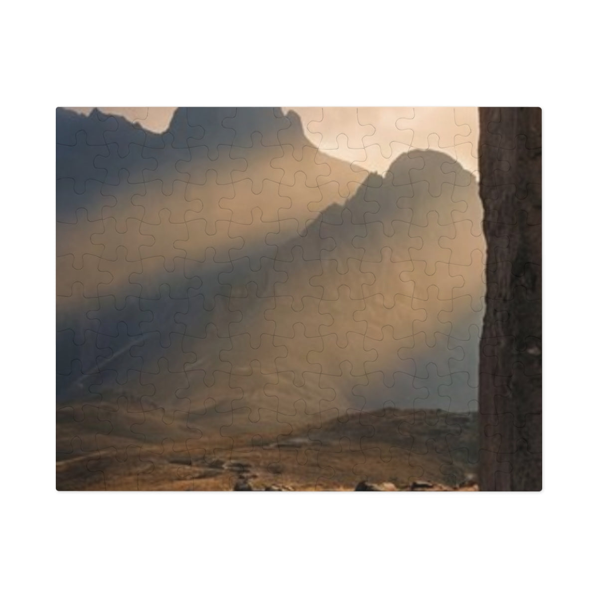 Jigsaw Puzzle with Tin - Mystic Monolith Ancient Persian......