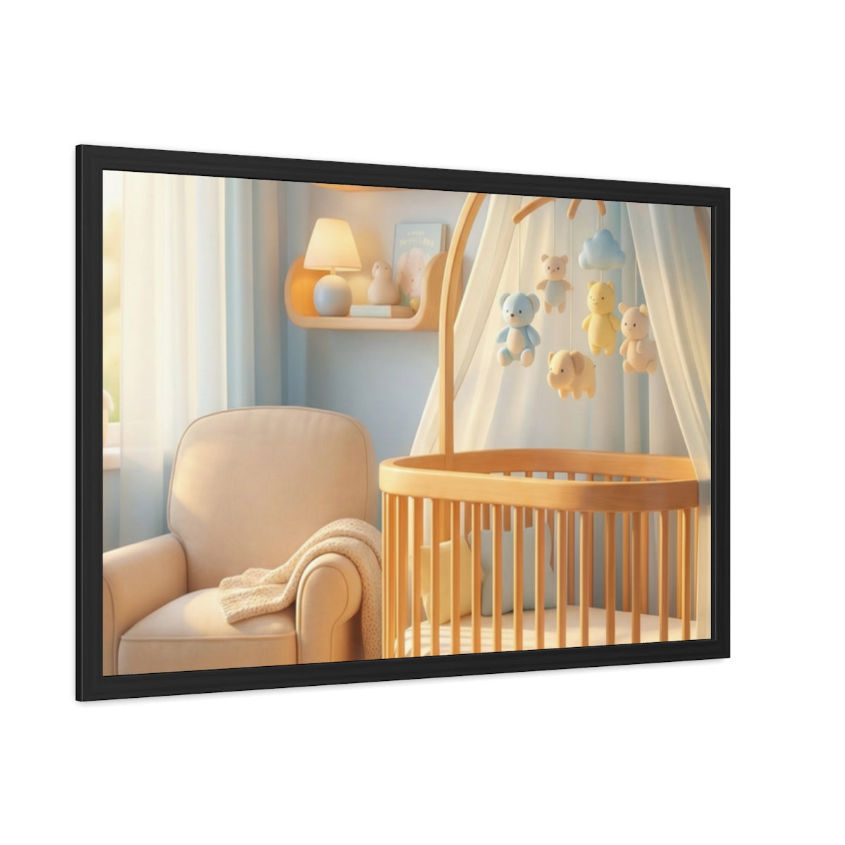 Serene Nursery Framed Posters - Room Decor — Landscape
