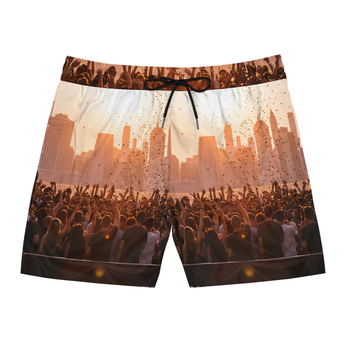 Men's Mid-Length Swim Shorts - City Lights | Echovira...