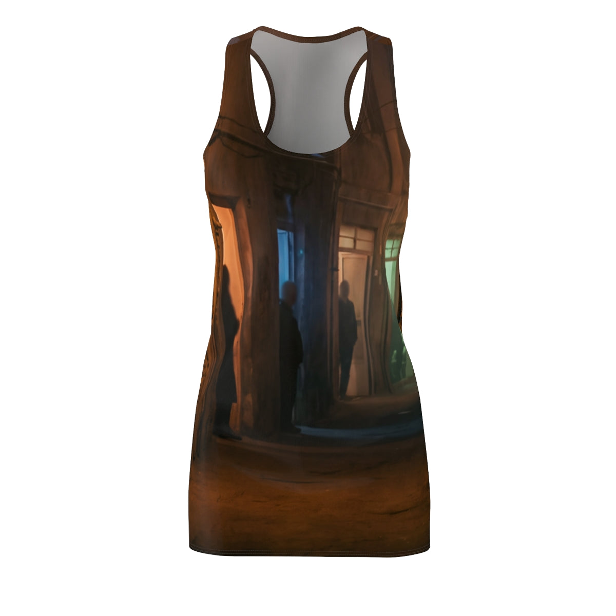 Women's Cut & Sew Racerback Dress - Shadowed Alleyway... |...