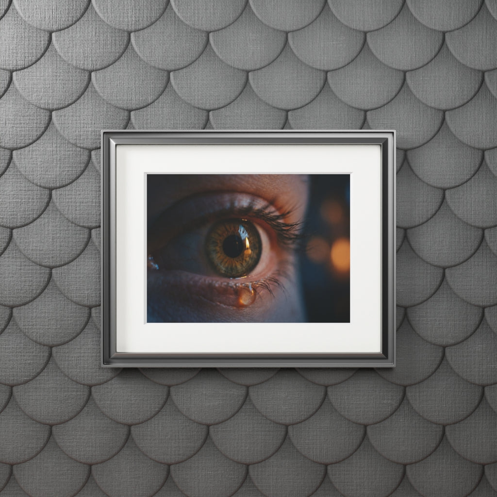 Framed Art Print - Luminous Tear