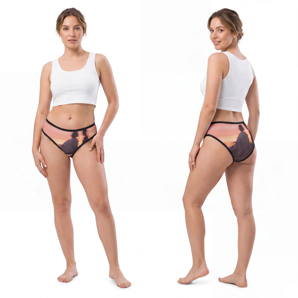 Women's Briefs Romantic Golden Hour Art