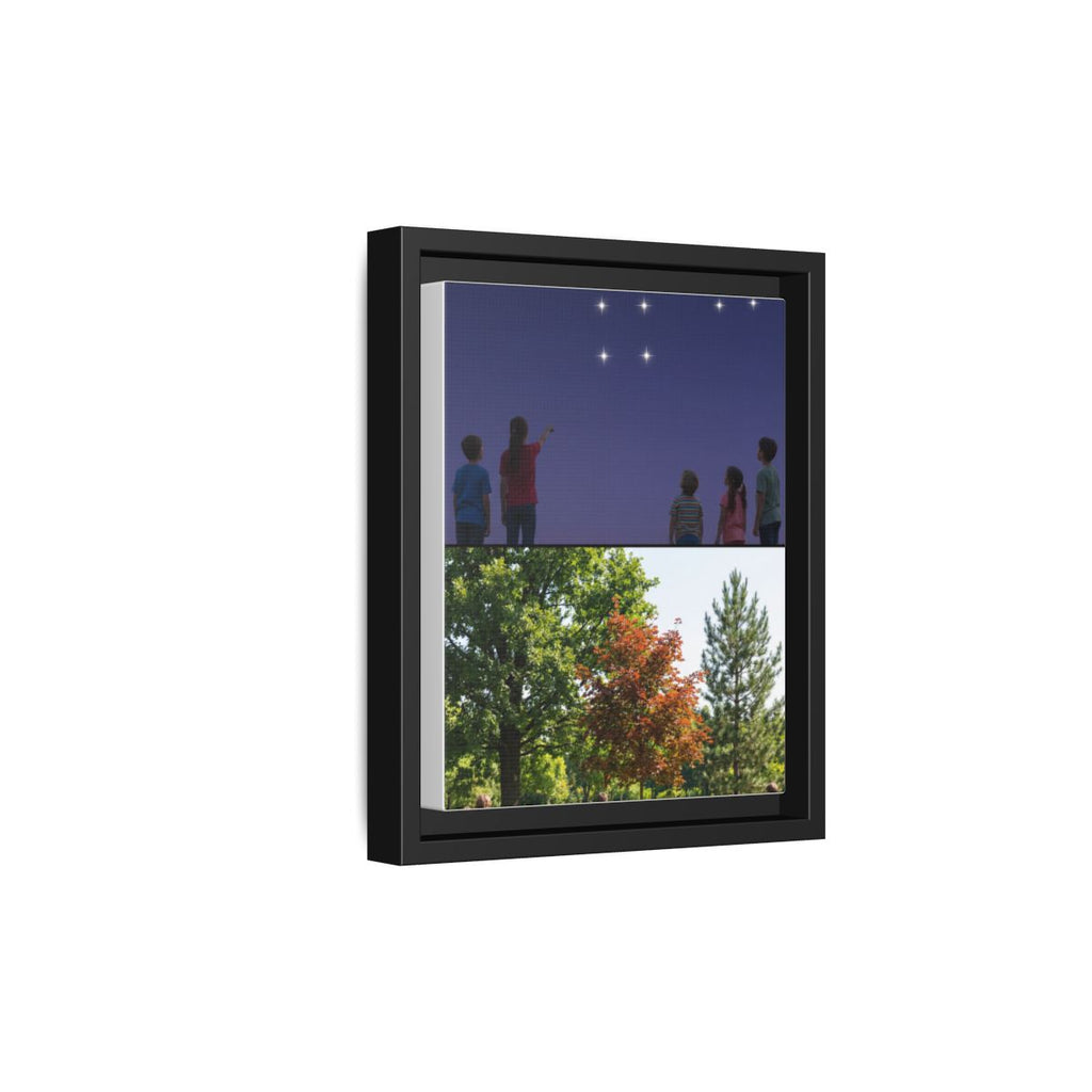 Gerahmte Leinwand (matt) - Discovery — Schwarz / 3,18 cm