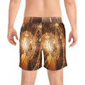 Men's Mid-Length Swim Shorts - Shattered Light Golden... |...