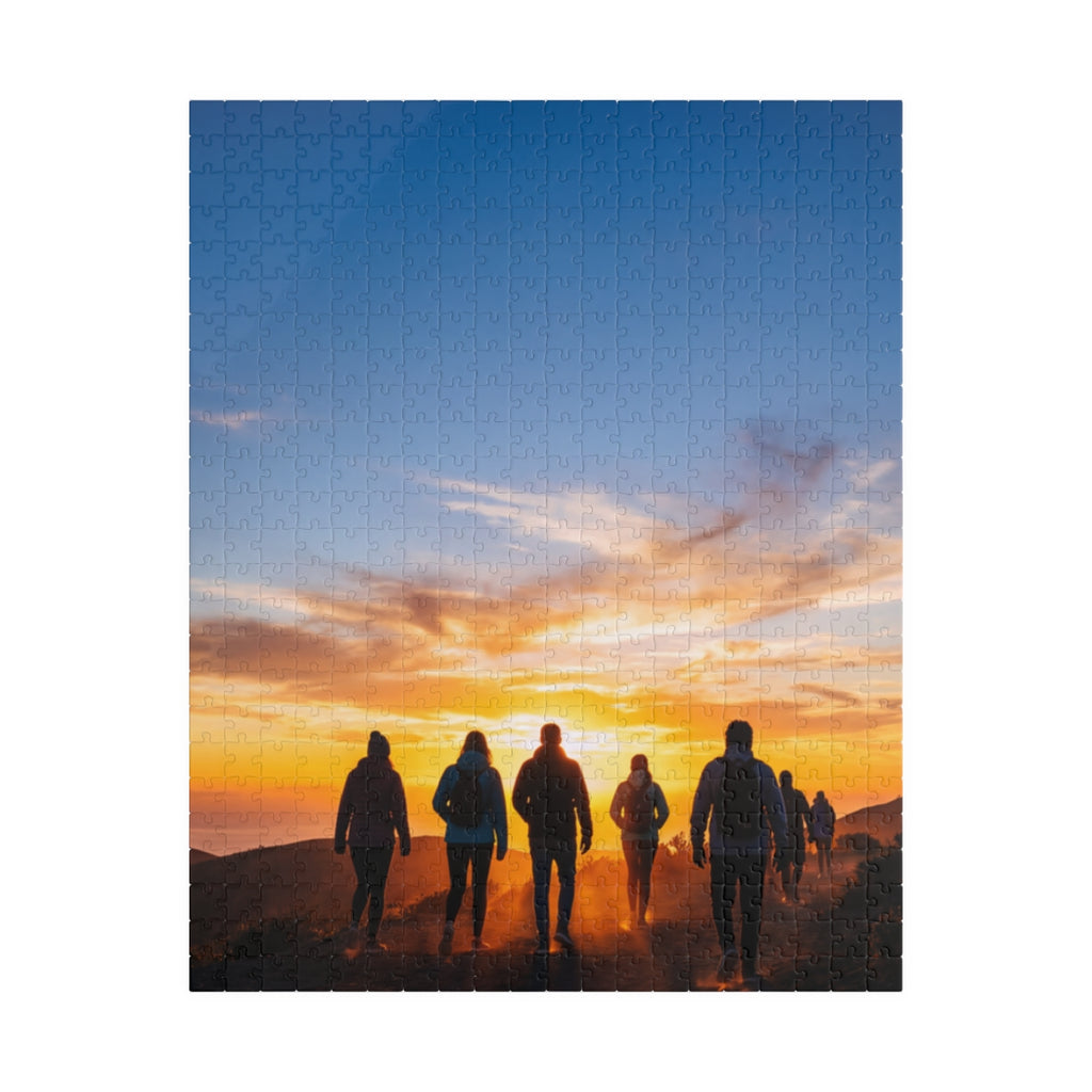 Puzzle - Golden Hiker Dawn