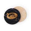 Vintage Brass Sundial Coasters Set
