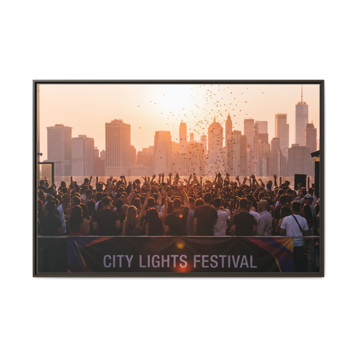 Framed Matte Canvas - City Lights Festival (10×8, 12×9... |...