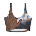 Rainy Window City Bokeh Sports Bra