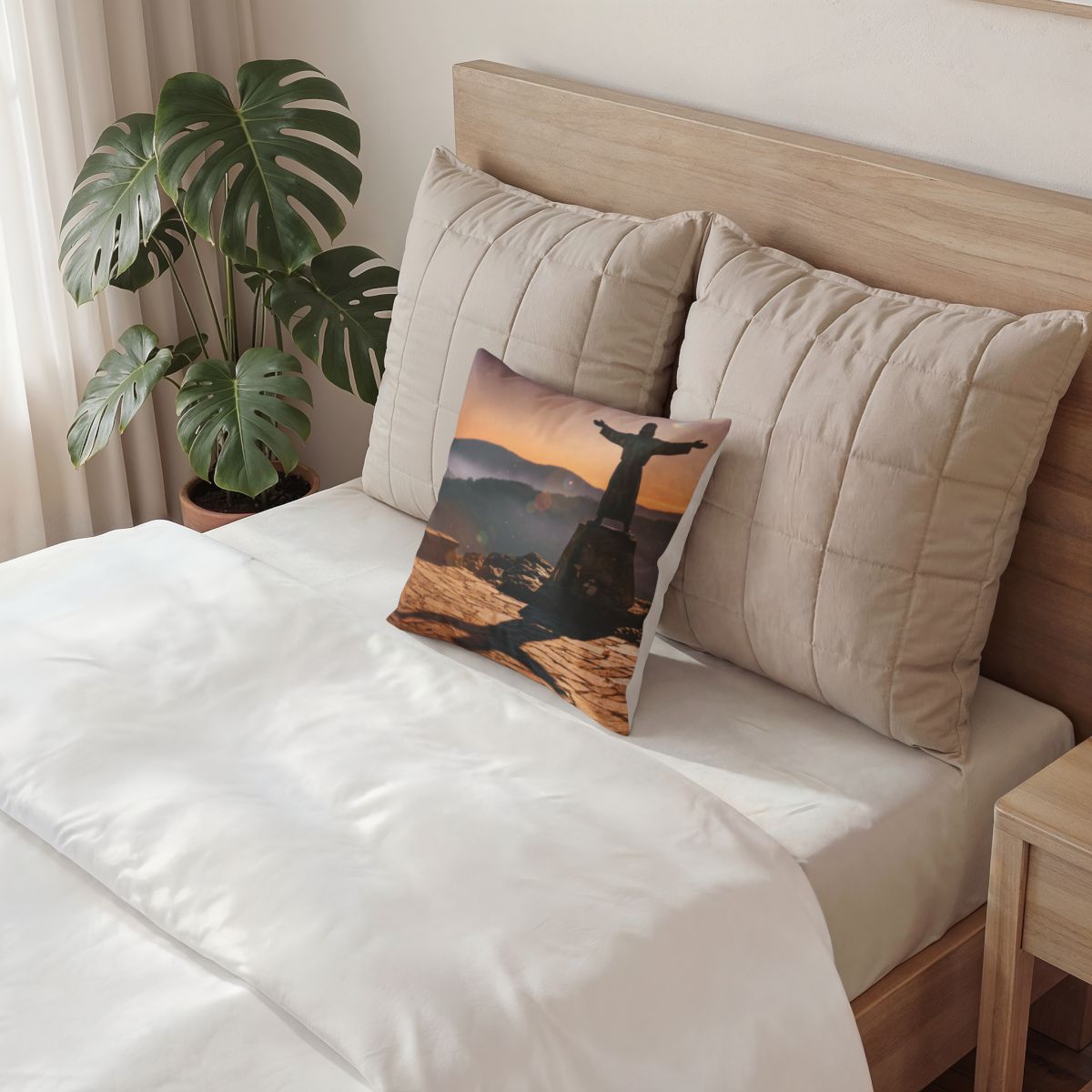 Poly Velvet Pillow - Twilight Summit | Echovira Gallery