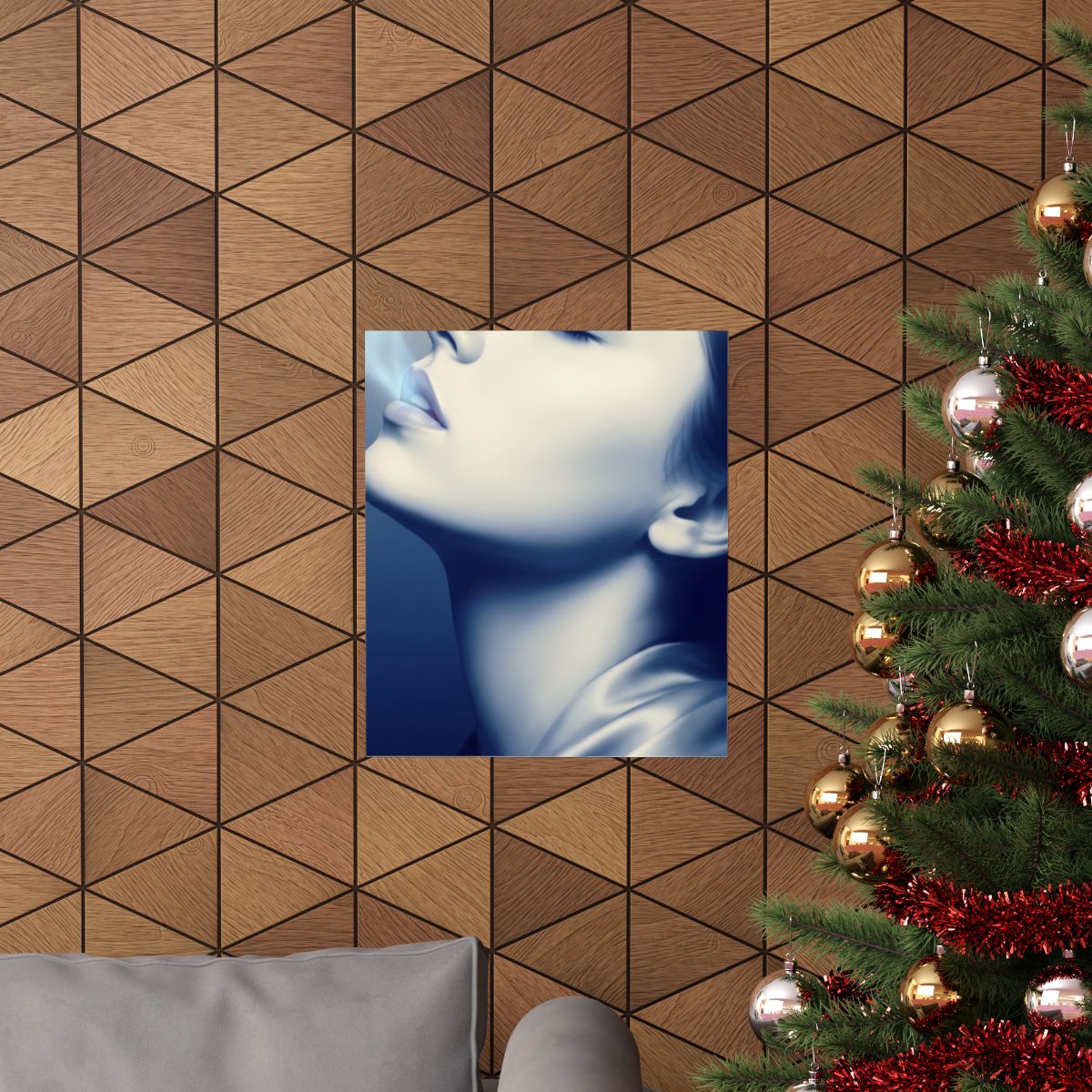 Matte Vertical Poster - Ethereal Blue Somnium Portrait (8×10...