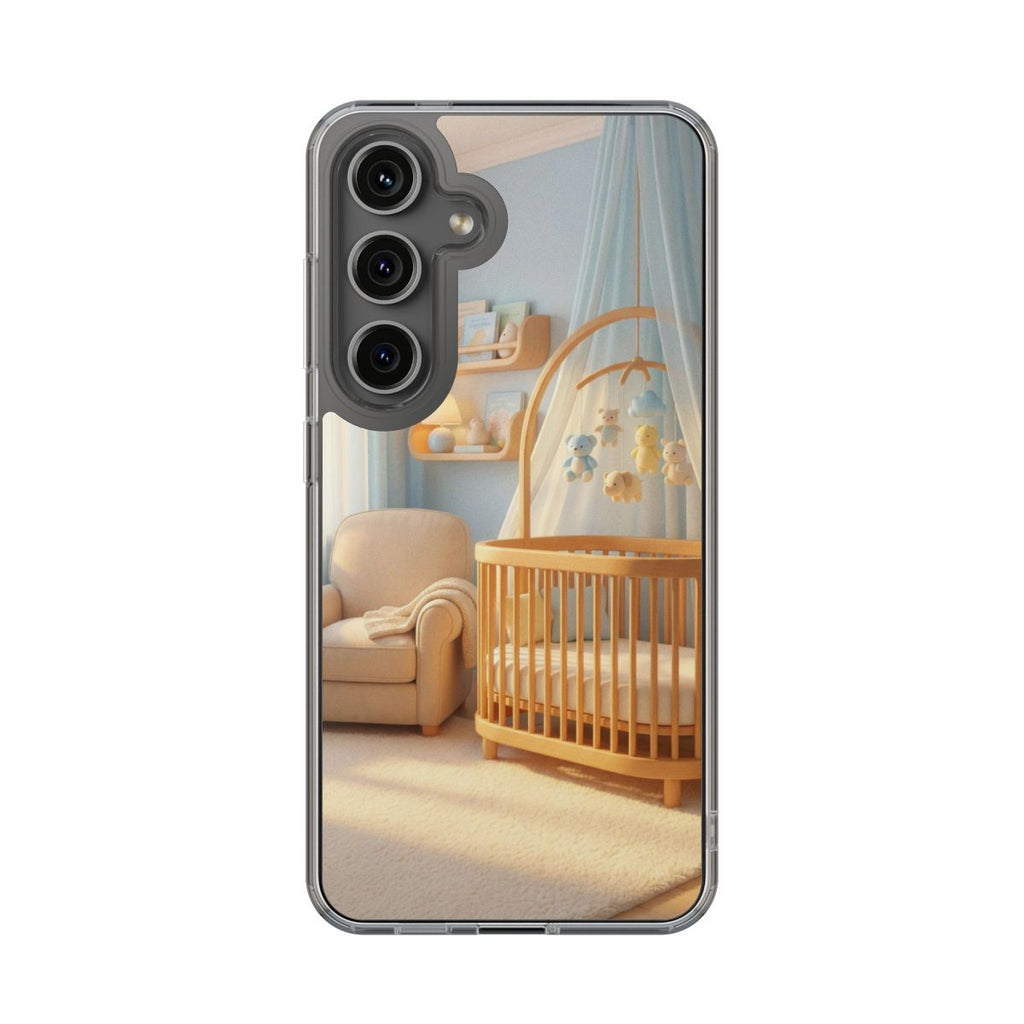 Clear Impact-Resistant Cases - Soft Blue Clear Phone Case...