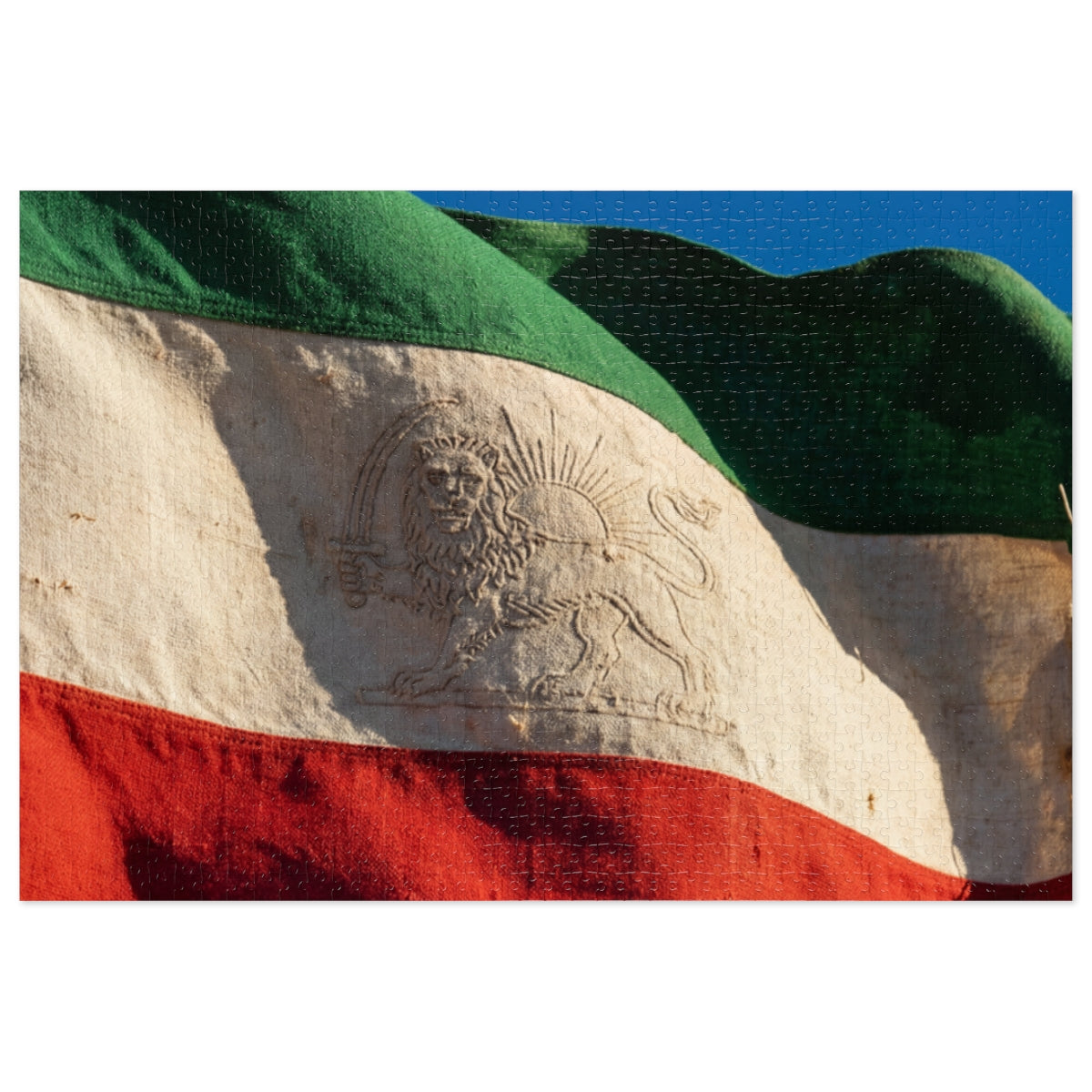 Jigsaw Puzzle with Tin - Flag