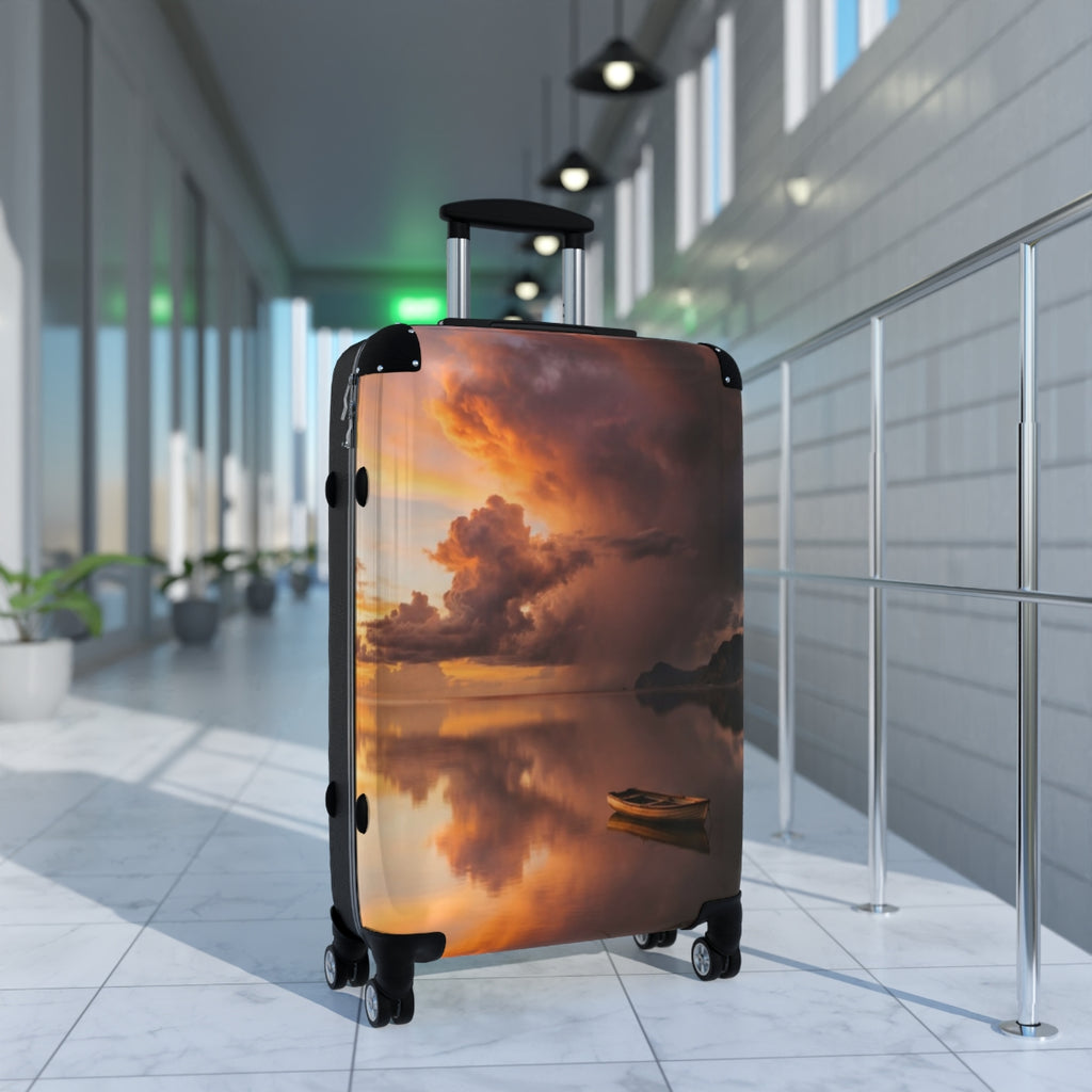 Suitcase - Golden Horizon Travel Case | Echovira Gallery