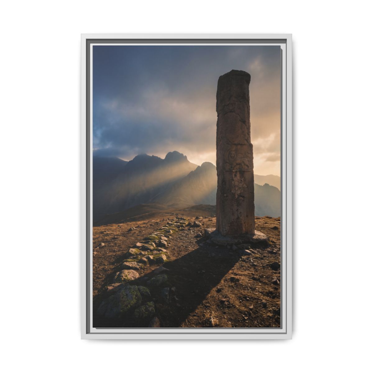 Framed Matte Canvas - Sun Peak