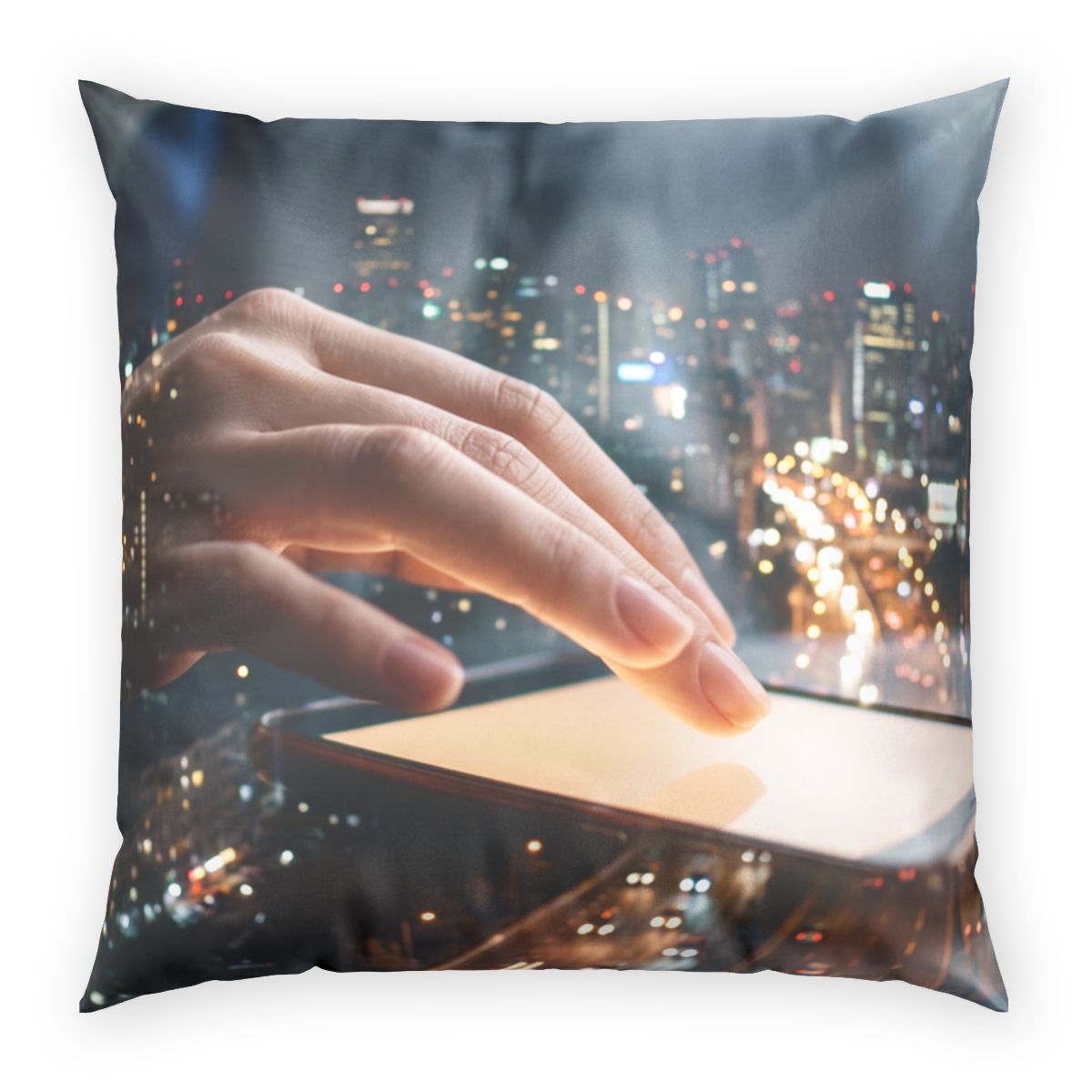 Poly Velvet Pillow - Urban Pulse Luxury | Echovira Gallery