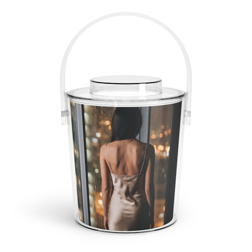 Ice Bucket with Tongs - Midnight Lounge