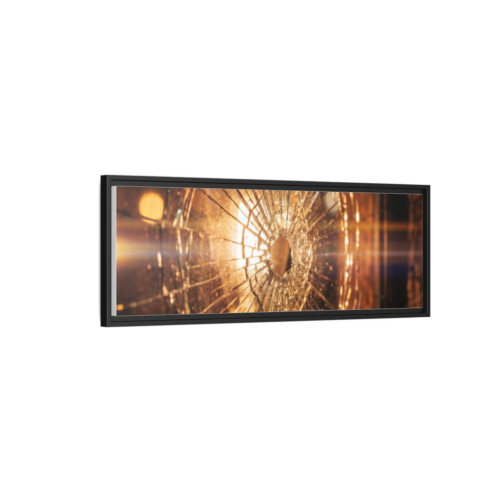 Framed Matte Canvas - Amber Glow — Black / 1.25"