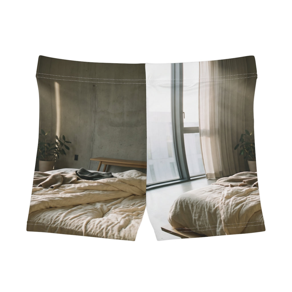 Women's Shorts Brutalist Sanctuary Art