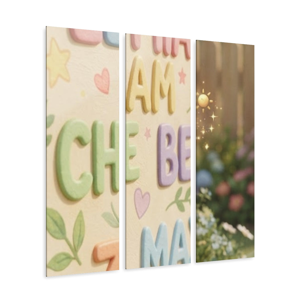 Acrylic Prints - Garden Wall Triptych — Portrait | Echovira...