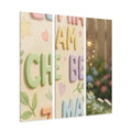 Acrylic Prints - Garden Wall Triptych — Portrait | Echovira...
