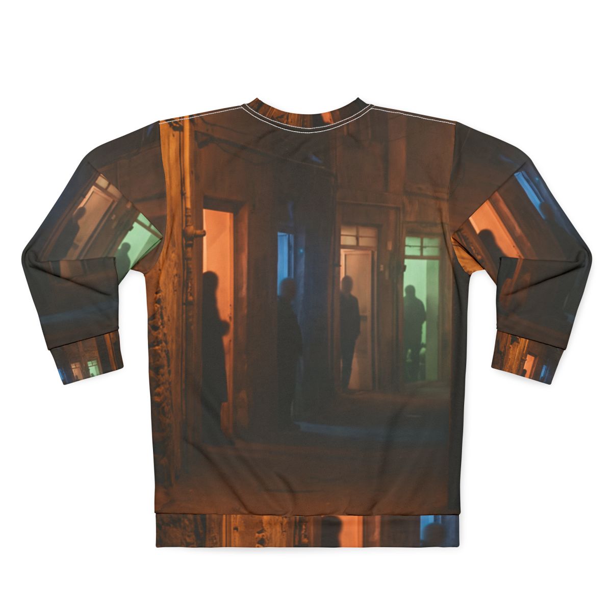 Men's Unisex Sweatshirt - Nocturnal Alleyway Misty Street......