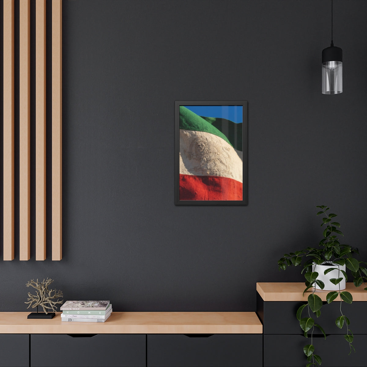 Framed Wall Art - Heritage Flag — Portrait
