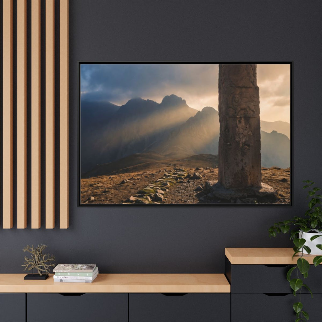 Matte Canvas, Framed - Mystic Monolith Ancient Persian... |...