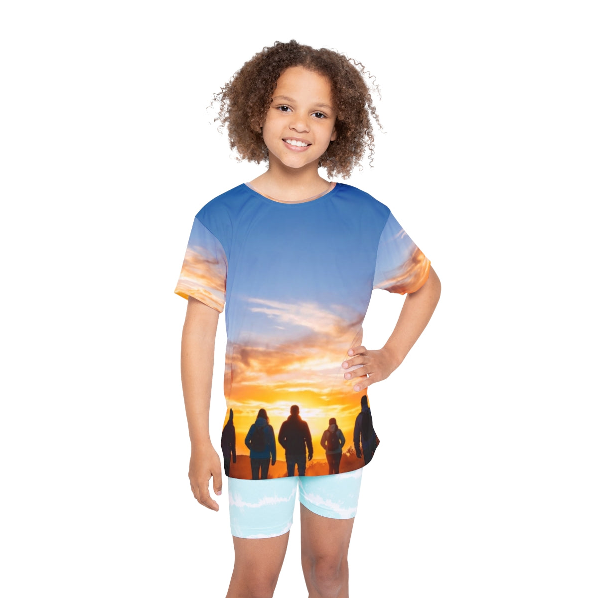 Kids Sports Jersey - Sunset Horizon | Echovira Gallery