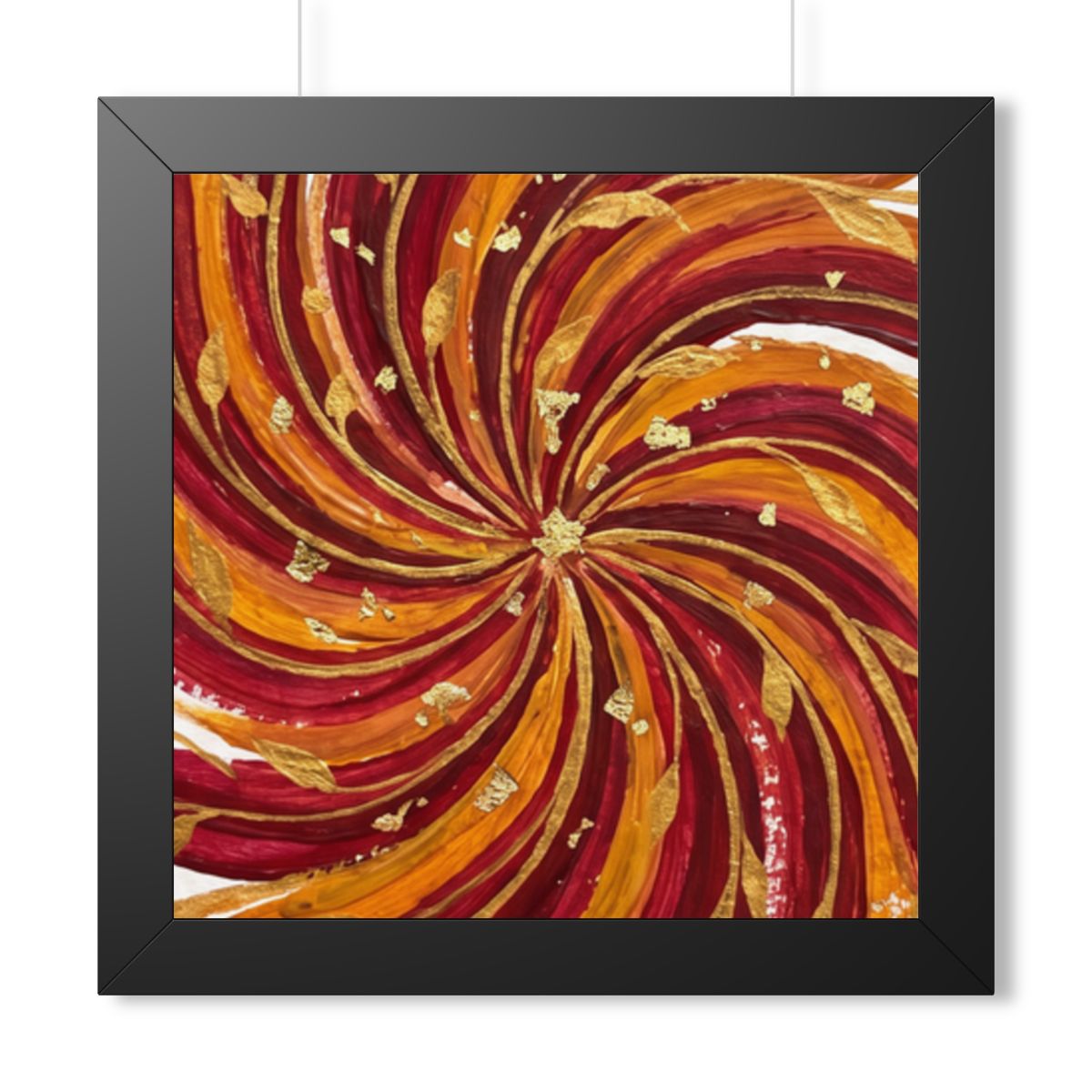 Framed Vertical Poster - Gilded Solstice Art — Black (11×14...