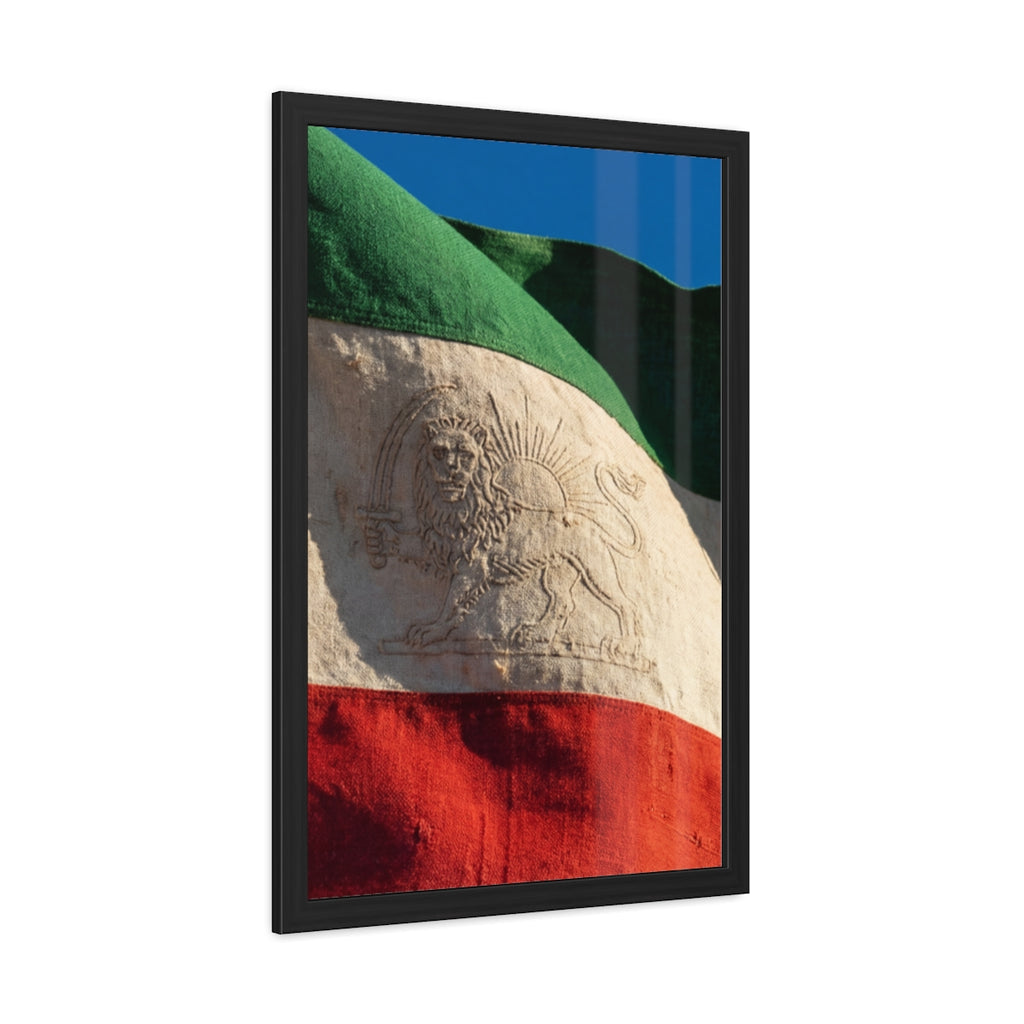 Framed Wall Art - Heritage Flag — Portrait