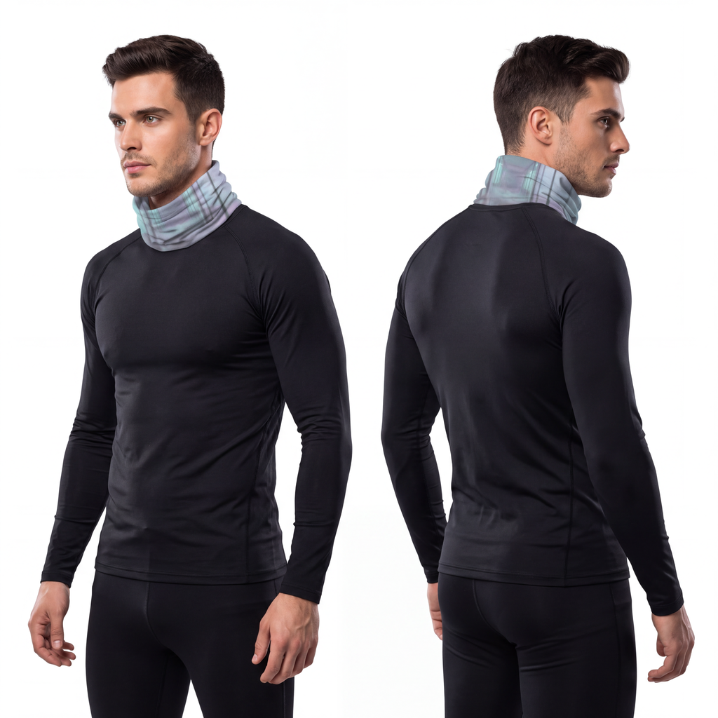 Men's Lightweight Neck Gaiter - Liminal Fog | Echovira...