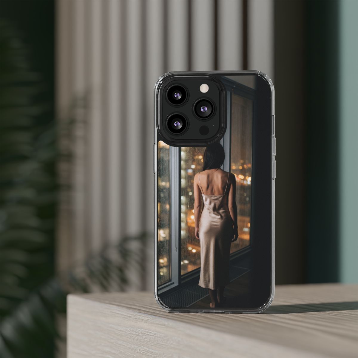 Clear Impact-Resistant Cases - Clear Phone Case - Rainy Mood...