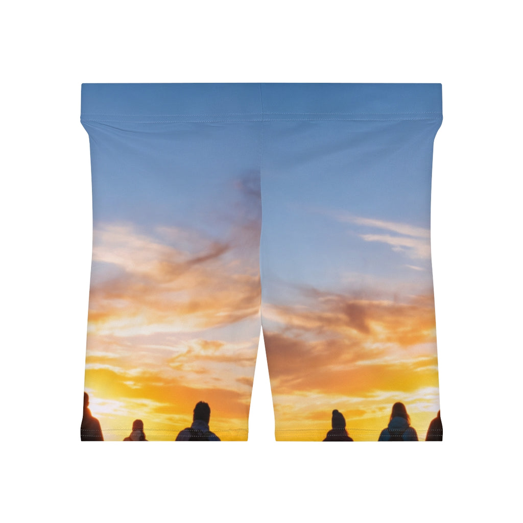 Women's Biker Shorts - Sunrise Journey