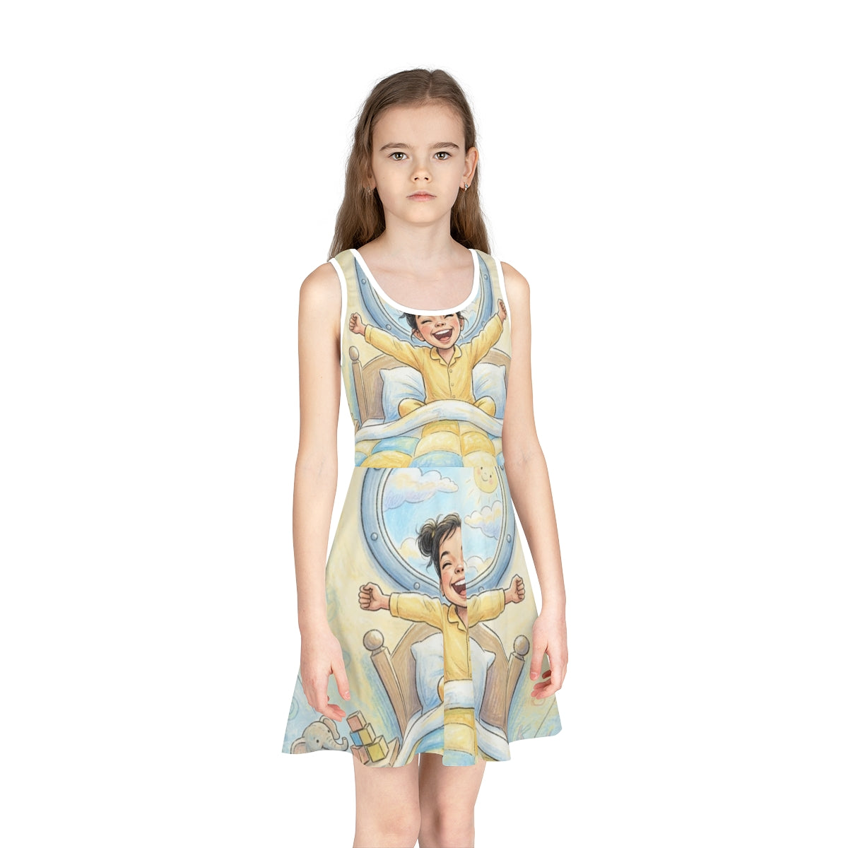 Girls' Sleeveless Sundress - Sunny Morning | Echovira...