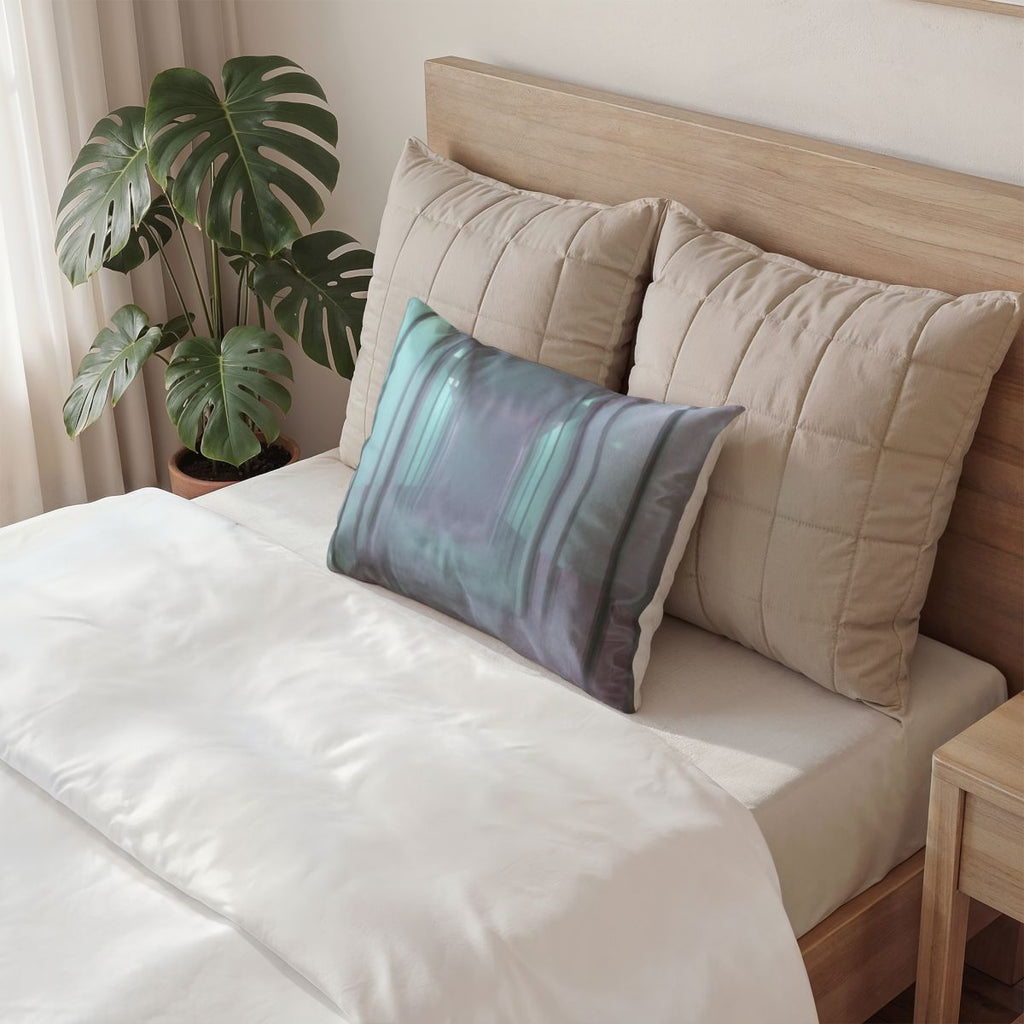 Cotton Pillow Sham - Liminal Corridor Fog Art Print |...