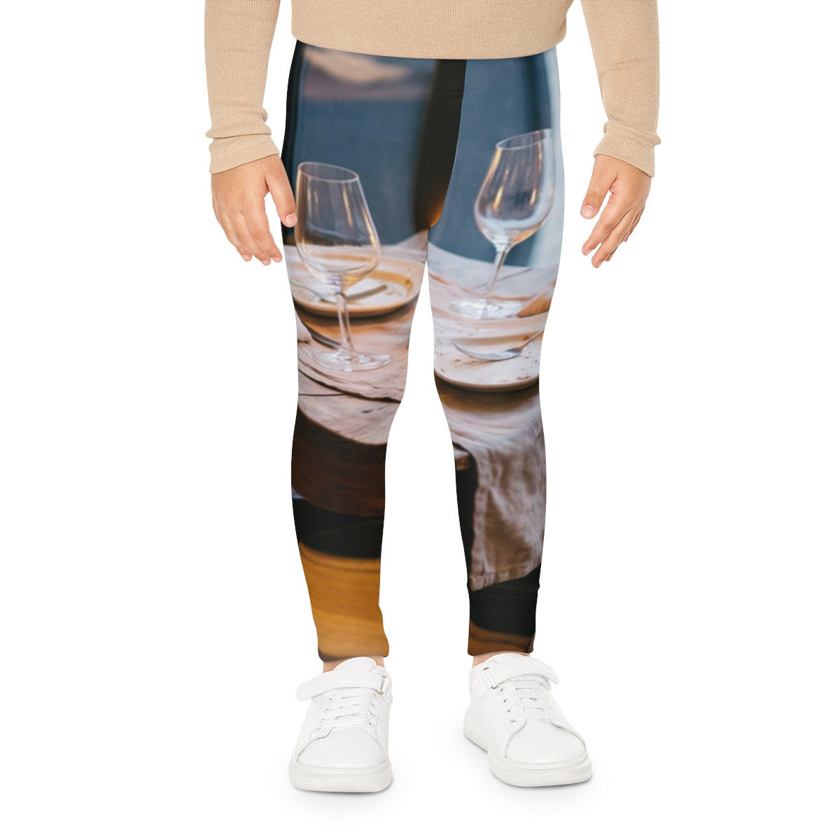 Kids Leggings Parisian Bistro Candlelight