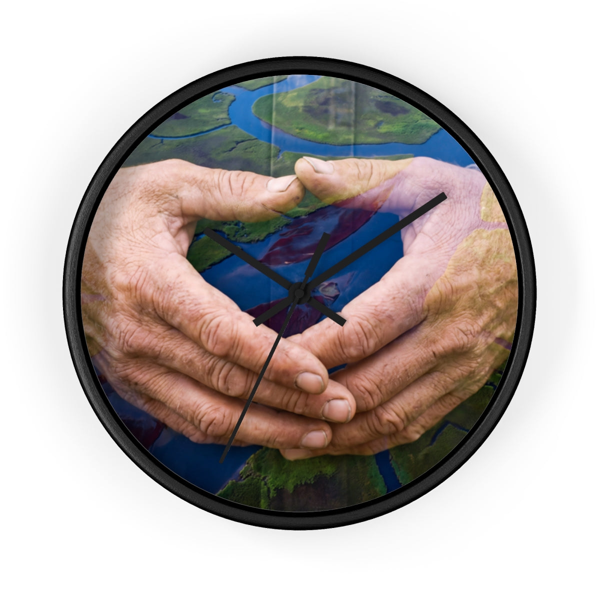Wall Clock - Earth Flow | Echovira Gallery