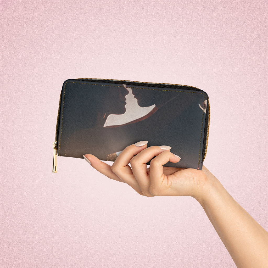 Zipper Wallet - Midnight City Silhouette | Echovira Gallery