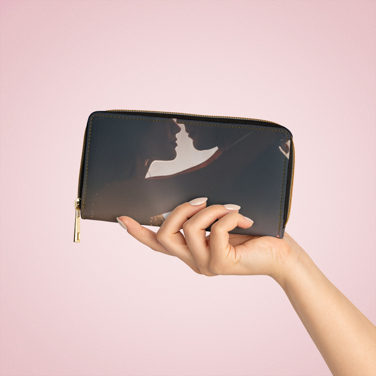 Zipper Wallet - Midnight City Silhouette | Echovira Gallery