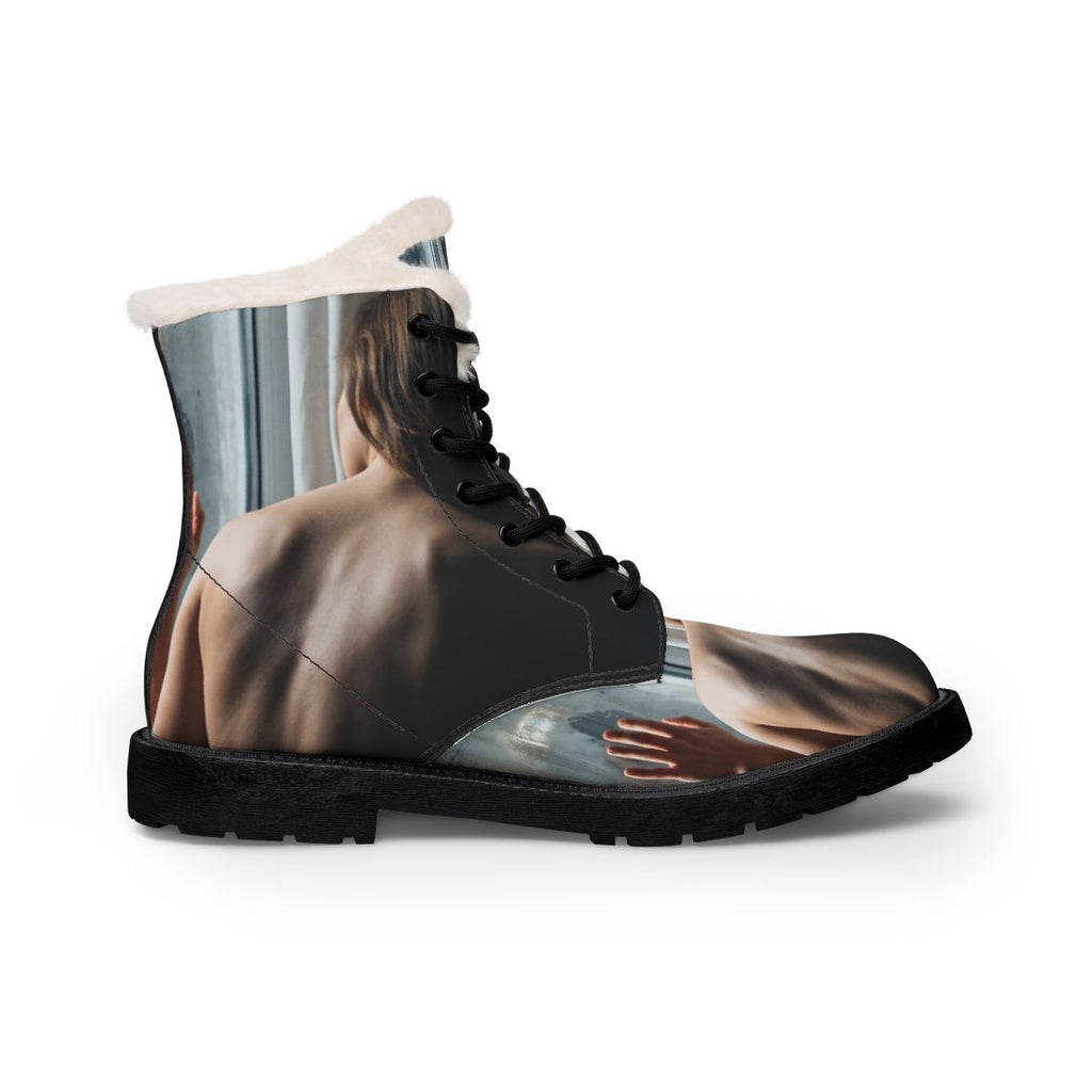 Men's Fur and Leather Boots - Twilight Solitude | Echovira...