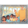 Hand Flag - Taking Turns School Bus Art - Storybook Journey...