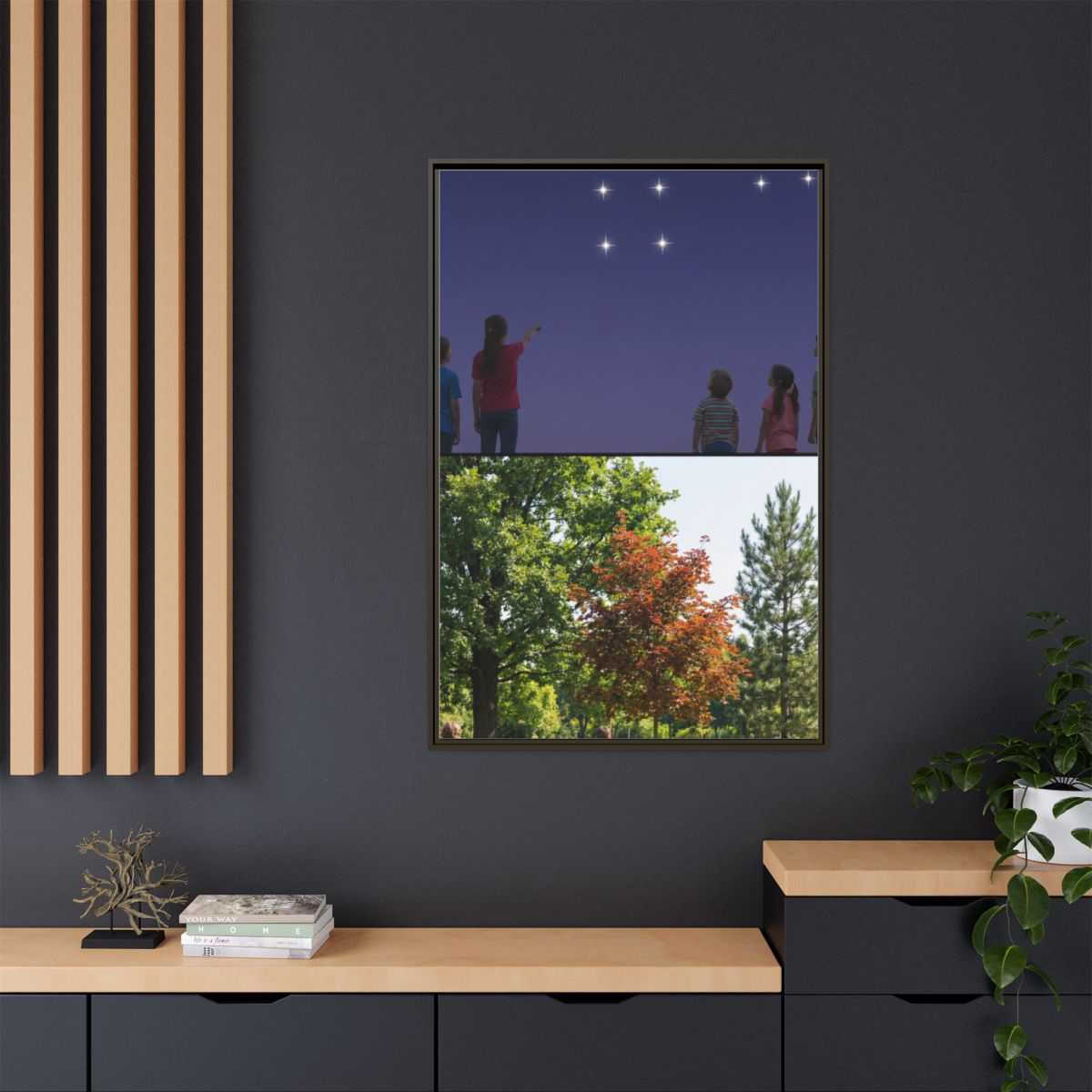 Matte Canvas, Framed - Stardust & Forest Discovery —... |...