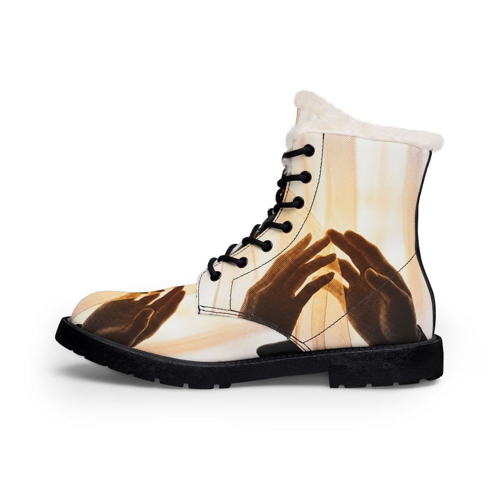 Women's Fur and Leather Boots - Veiled Devotion | Echovira...